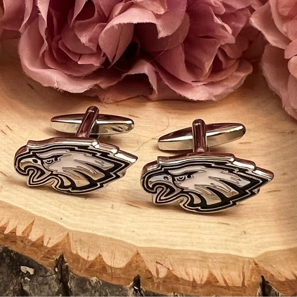 NFL Philadelphia Eagles Logo Cufflinks - Picture 6 of 15